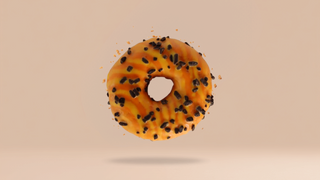 Donut z nadzieniem marakuja