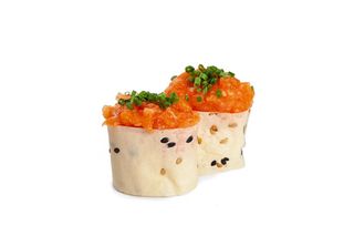 42. Gunkan spicy salmone  4 pezzi