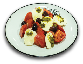 Салата домати с моцарела (350г)