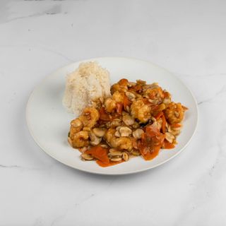 90.  Kozice s povrćem i riža