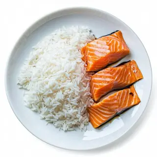25. Riso con salmone