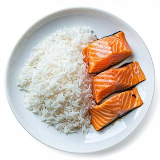 25. Riso con salmone