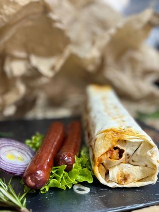 Хот дог в лаваші мисливський 