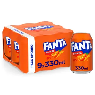 Fanta Naranja Lata 9X33 Cl.