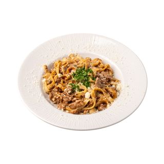 Tagliatelle z polędwiczką wieprzową