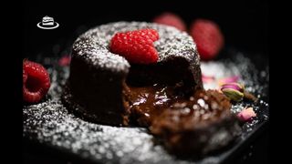 Prăjitură vulcan de ciocolată