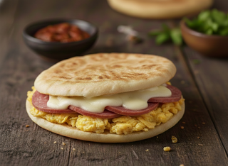 Chapati Omelette Kwika Mozzarella Arbi