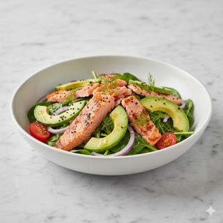 Ensalada salmón y aguacate