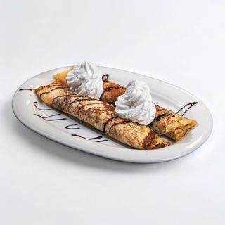 Clatite cu banana ci ciocolata