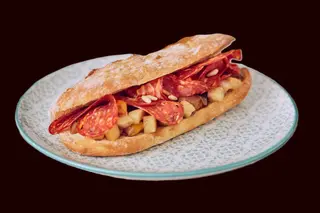 Filone Spianata calabra con mozzarella di bufala