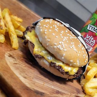 Mini Burger dla dziecka z frytkami i napojem