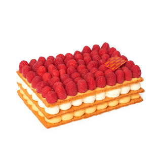 Tarta milhojas de frambuesa