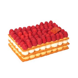 Tarta milhojas de frambuesa