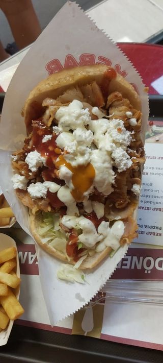 Menú Doner Kebab De Pollo Con Queso