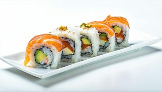 Uramaki pistacchio sake