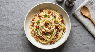 Spaghetti Carbonara a la creme