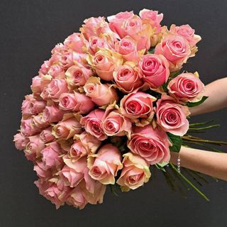  Bukiet różowe róż 51 szt.