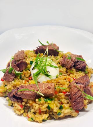 Wok De Arroz Y Ternera