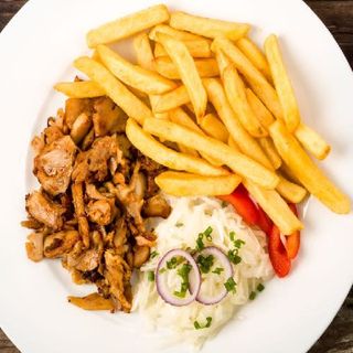 Plato Solo Carne + Patatas y Arroz