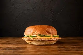 Cheesy Fuego Chicken Smash