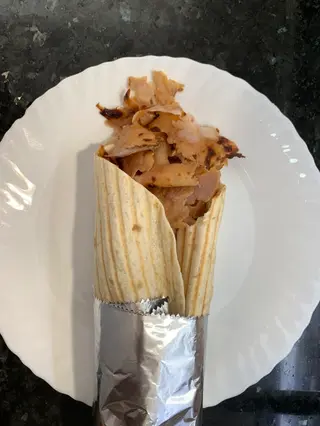 Kebab rollo solo carne sin ensalada 