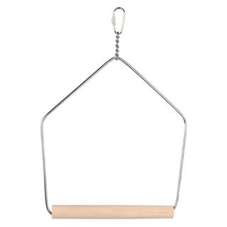 FLAMINGO Igračka za ptice Ljuljaška Dina metalna sa drvenom stajalicom, 16x20cm (KOD FLA110229)