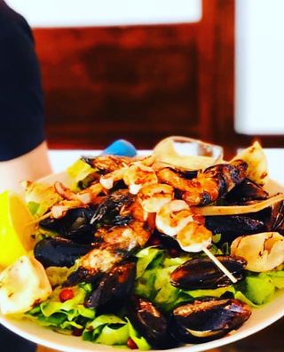 Fructe de mare la wok