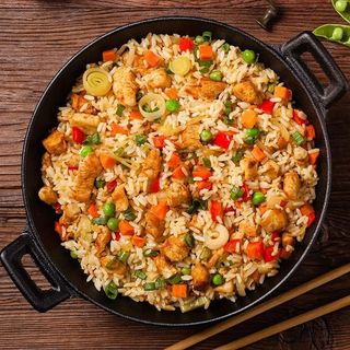 Stir-Fried Rice With Chicken