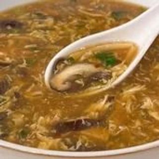Hot and sour egg soup