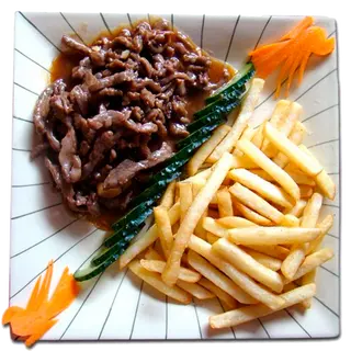 70. Ternera Con Patatas Fritas