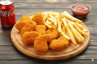 Menú nuggets de pollo (300 g.)