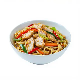 Yaki Udon con pollo