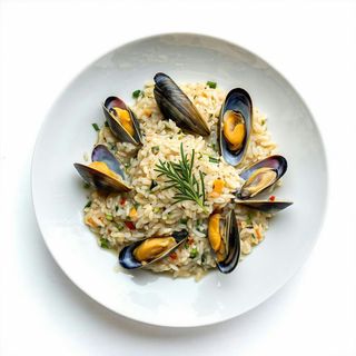 Risotto con cozze e vongole