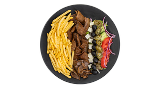 Kebap DeLuxe na talerzu