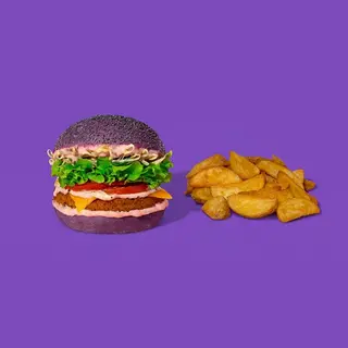 Flower Burger+Side