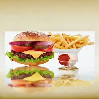Meniu  Cheeseburger "Vită,,