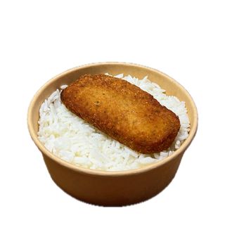 ბრინჯი და ქათმის კოტლეტი