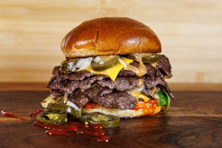 Spicy burger triple triple