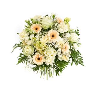 30 kremowych kwiatów