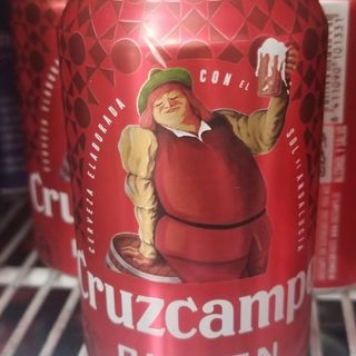 Lata de cerveza Cruzcampo 