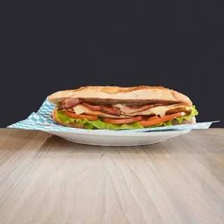 Bocadillo 11 B. Pollo Completo Con Bacon