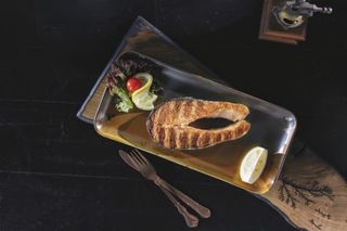 Cotlet somon la gratar