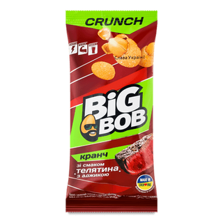 Арахіс Big Bob в хрусткій оболонці зі смаком телятини з аджикою (55г)
