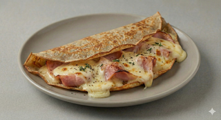 Crepes cotto e formaggio