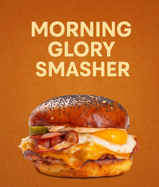 Morning glory smasher burger