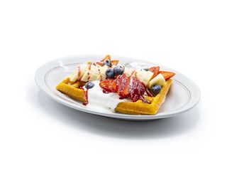 Waffle Yogurt Fruit Sandwich