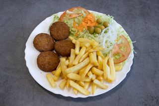 Plato Kebab de Falafel