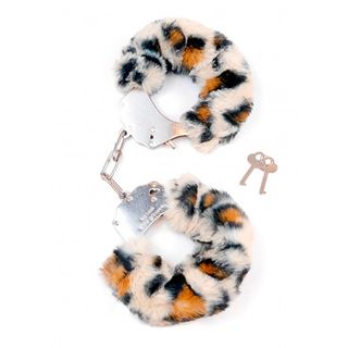 Esposas Metal Peluche Leopardo