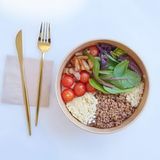 Lentejas y arroz salad