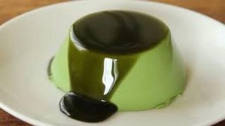 Flan de matcha